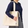 フェアトレードコットンスクエア保冷トート（M）　ナチュラル