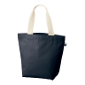 フェアトレードコットンキャンバストート（L） 内ポケット（ネイビー）