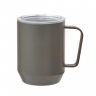 蓋付き真空ステンレスマグカップ４００ｍｌ（グレー）